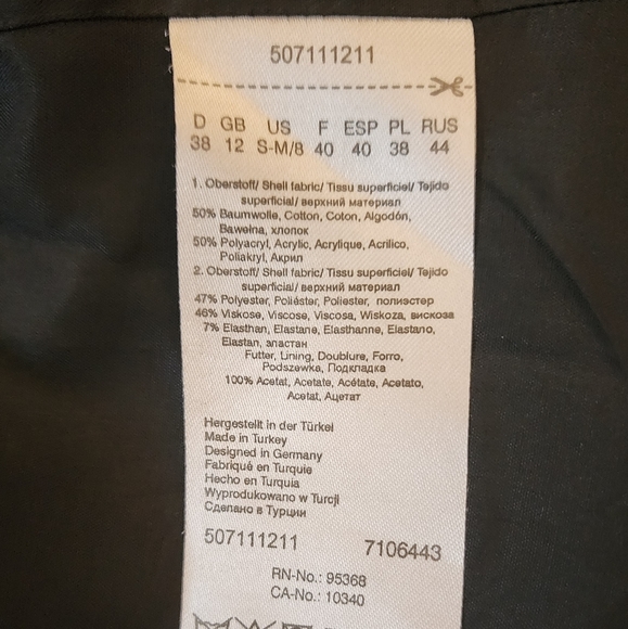 Olsen europe navy blue cardigan blazer size 8/Euro size 38 - Picture 4 of 6